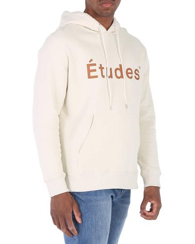 Etudes Studio Logo-print Organic-cotton Hoodie - White