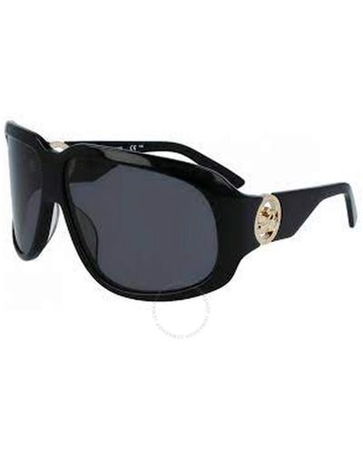 Longchamp Grey Oversized Sunglasses Lo736s 001 67 - Black