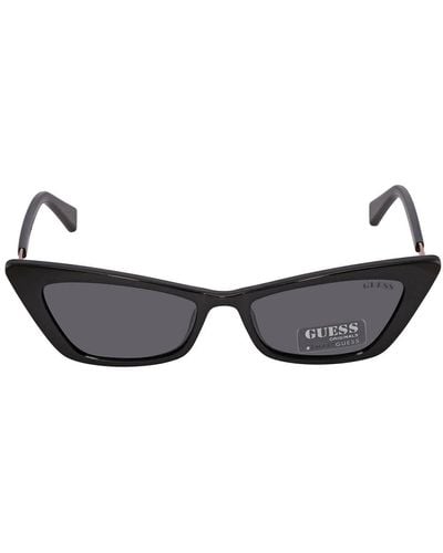 Guess Smoke Cat Eye Sunglasses - Black