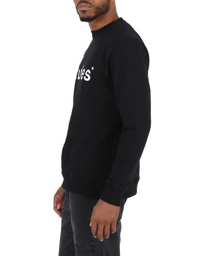 Etudes Studio Logo Print Organic Cotton Sweatshirt - Black