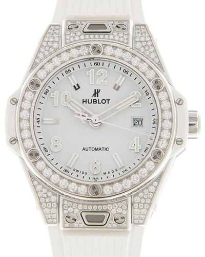 Hublot Big Bang Automatic Diamond White Dial Watch - Metallic
