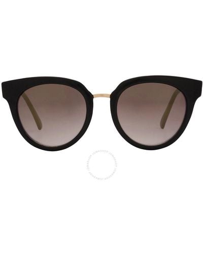 Guess Factory Smoke Mirror Teacup Sunglasses Gf0309 01c 52 - Black