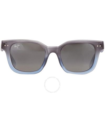 Maui Jim Shore Break Neutral Gray Square Sunglasses 822-06m 50 - White