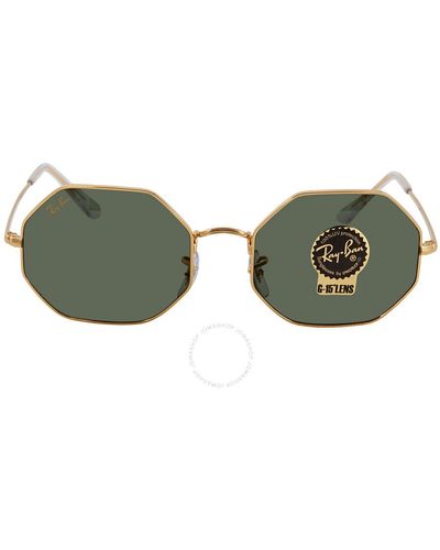 Ray-Ban Octagon 1972 Legend Green Sunglasses - Brown