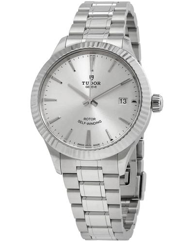 Tudor Style Automatic Silver Dial Watch -0001 - Metallic