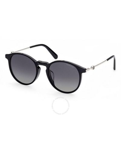 Moncler Polarized Smoke Phantos Sunglasses Ml0197-d 01d 53 - Black