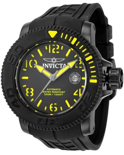 INVICTA WATCH Sea Hunter Automatic Dial Watch - Black