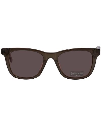 Calvin Klein Moss Square Sunglasses - Brown