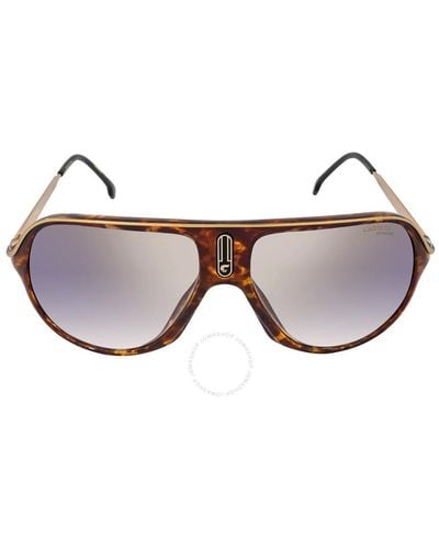 Carrera Blue Gold Mirror Navigator Sunglasses Safari 65/n 0086/1v 62 - Brown