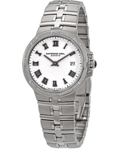 Raymond Weil Parsifal White Dial Watch -00300 - Metallic