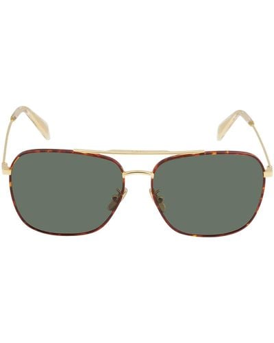 Celine Green Square Unisex Sunglasses  32n 59 - Grey