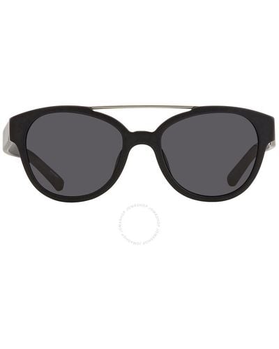 3.1 Phillip Lim X Linda Farrow Black Oval Sunglasses