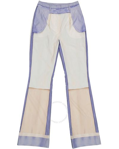 Moschino Multi-panel Design Trousers - Blue