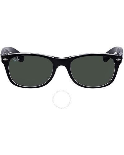 Ray-Ban New Wayfarer Colour Mix Classic G-15 Sunglasses Rb2132 6052 52 - Brown