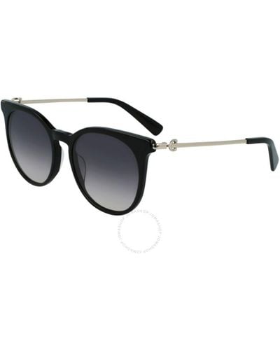 Longchamp Gray Gradient Phantos Sunglasses Lo693s 001 52 - Black