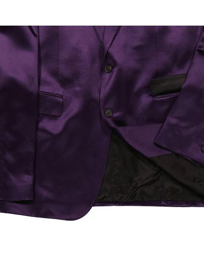 Burberry Tailored Single-breasted Blazer - Purple