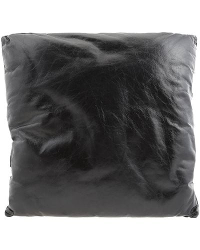 Bottega Veneta Puffy Leather Pillow Pouch - Black