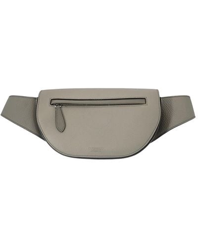 Burberry Olympia Small Grained Leather Bum Bag - Grey
