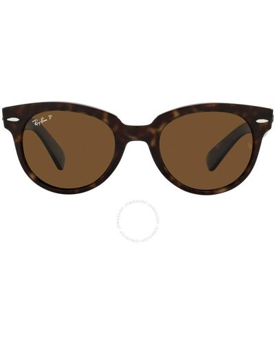 Ray-Ban Orion Polarized Cat Eye Sunglasses Rb2199 902/57 52 - Brown
