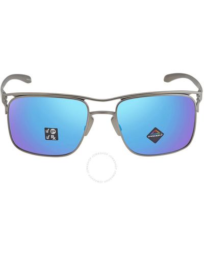 Oakley Holbrook Ti Prizm Sapphire Polarized Titanium Sunglasses Oo6048 604804 57 - Blue