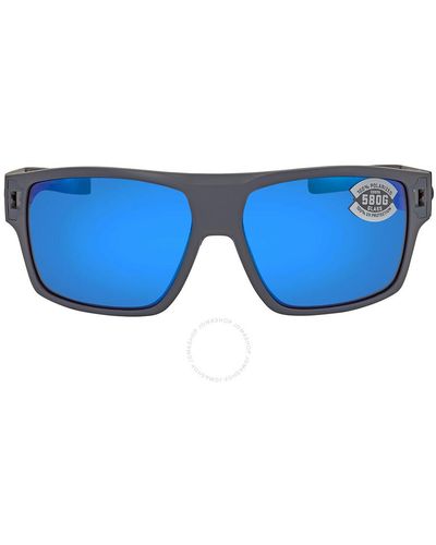 Costa Del Mar Diego Mirror Polarized Glass Sunglasses Dgo 14 Obmglp 62 - Blue