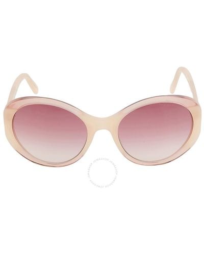 Marc Jacobs Burgundy Gradient Oval Sunglasses Marc 520/s 0ng3 56 - Pink
