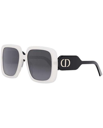 Dior Gray Square Sunglasses Bobby S2u 99a1 55 - Metallic