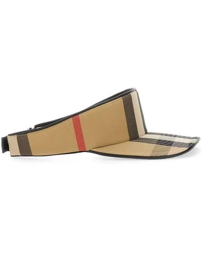 Burberry Archive Beige Check High Top Visor - Natural