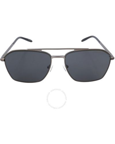 Michael Kors Matterhorn Dark Grey Navigator Sunglasses Mk1124 100287 56