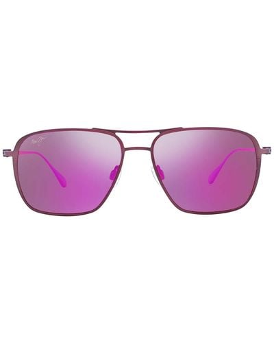 Maui Jim Beaches Maui Sunrise Navigator Sunglasses - Purple