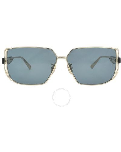 Dior Achi Green Irregular Sunglasses Cd40038u 10n 61 - Blue