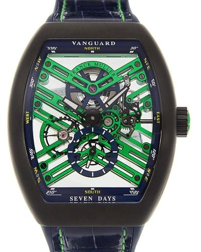 Franck Muller Vanguard Automatic Unisex Watch V 45 S6 Sqt Tt Nr Br Bl Le (ac) - Green