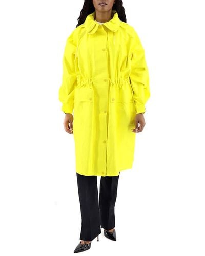 Moncler Sapin Water Resistant Hooded Raincoat - Yellow