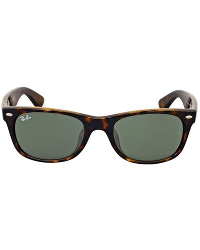 Ray-Ban New Wayfarer Classic Classic G-15 Square Sunglasses Rb2132f 902 52 - Brown
