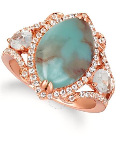 Le Vian Aquaprase Turquoise Ring Set - Multicolour