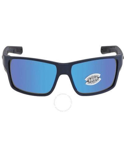 Costa Del Mar Reefton Pro Mirror Polarized Glass Sunglasses 6s9080 908011 63 - Blue