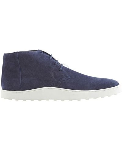 Tod's Galaxy Suede Desert Boots - Blue