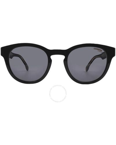 Carrera Gray Oval Sunglasses 252/s 0807/ir 50 - Black