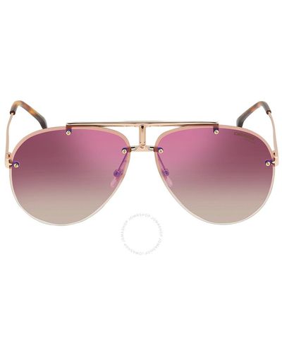 Carrera Brown Shiny Blue Mirror Pilot Sunglasses 1032/s 0ddb/a8 62 - Purple