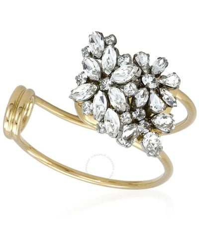 Burberry Daisy Crystal-embellished Cuff - Metallic