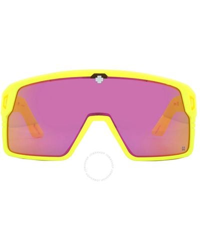 Spy Monolith Happy Grey Green With Pink Spectra Mirror Shield Sunglasses 6700000000152