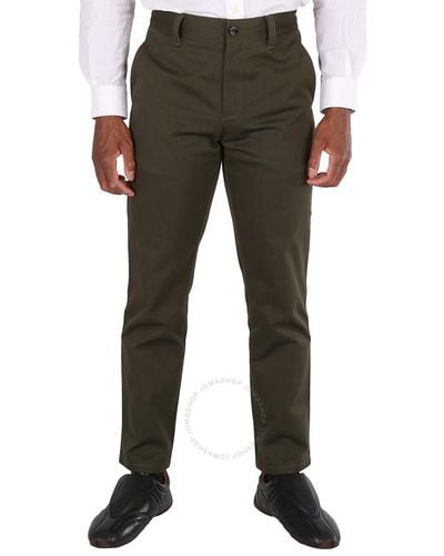 Burberry Military Straight-fit Cropped Tailored Pants - Gray