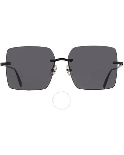 Ferragamo Gray Square Sunglasses Sf311s 002 60