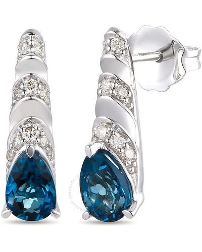 Le Vian Deep Sea Blue Topaz Earrings Set