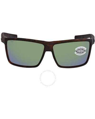 Costa Del Mar Rinconcito Mirror Polarized Glass Sunglasses Ric 191 Ogmglp - Green