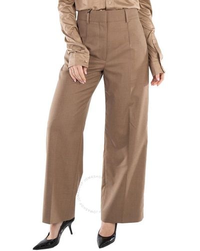 Burberry Deep Taupe Jane Tailored Pants - Brown
