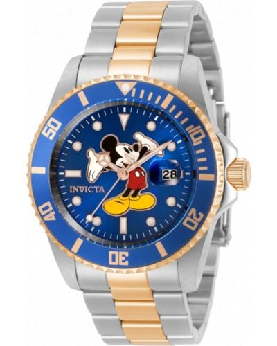 INVICTA WATCH Disney Limited Edition Mickey Mouse Quartz Blue Dial Watch