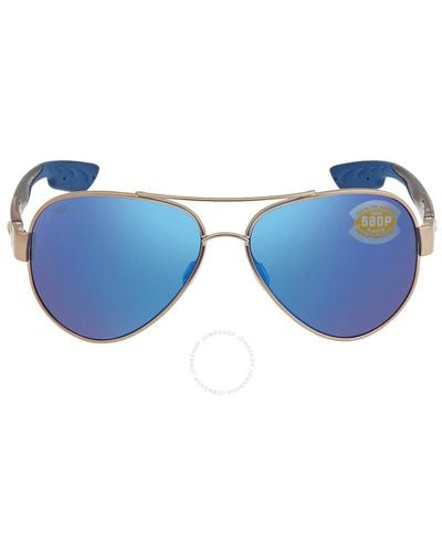 Costa Del Mar Cta Del Mar South Point Blue Mirror Polarized Polycarbonate Unisex Sunglasses  401037 59