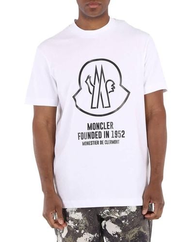 Moncler Boxing Logo Print T-shirt in Gray for Men