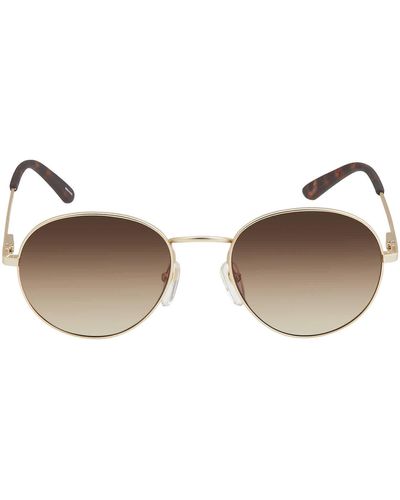 Smith Prep Polarized Brown Gradient Round Sunglasses